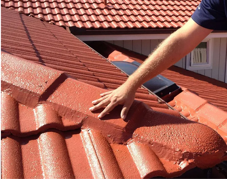 Roof painting job, Melbourne